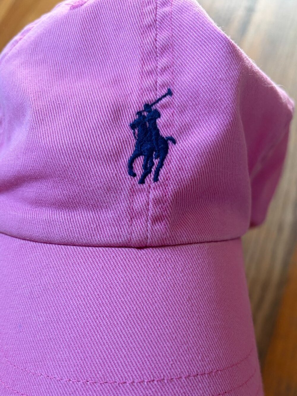 Polo Ralph Lauren pink baseball cap with Blue Pony - Picture 7 of 12